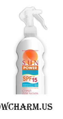 Sun Power / Спрей для загара водостойкий SPF 15
