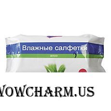 Aro / салфетки влажные с экстрактом алоэ