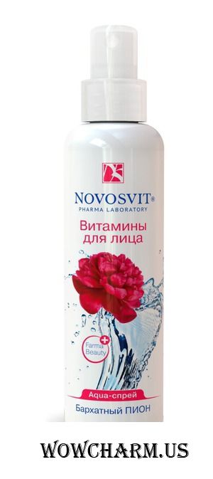 Novosvit / AQUA-спрей Бархатный пион «Витамины для лица»