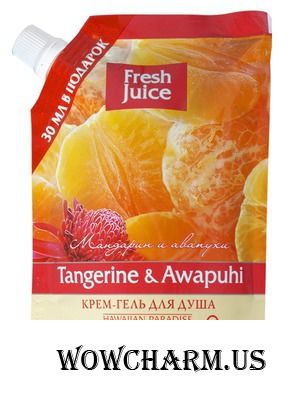 "Эльфа" / Крем-гель для душа "Fresh Juice" Tangerine & Awapuhi