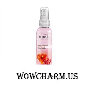 Avon / Бальзам-спрей для волос "Малина и гибискус"