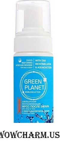 Green Planet / Швейцарский восстанавливающий мусс после загара для лица и тела