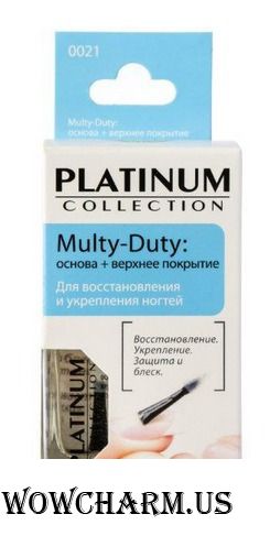 Platinum Collection / Средство для ногтей Multy-Duty: основа + верхнее покрытие