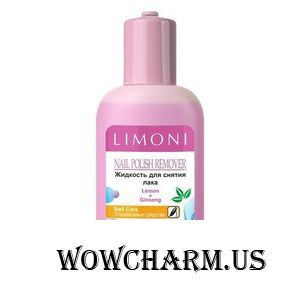 Limoni / Жидкость для снятия лака Nail Polish Remover Lemon + Ginseng