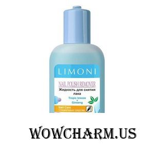 Limoni / Ремувер Nail Polish Remover Жидкость для снятия лакаTropic breeze + Ginseng