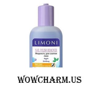 Limoni / Nail Plish Remover Жидкость для снятия лака Apple + Ginseng