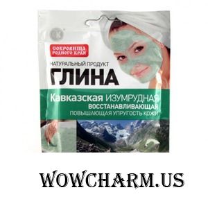 "Fitокосметик" / Глина Кавказская изумрудная, восстанавливающая, со сбором горных целебных трав