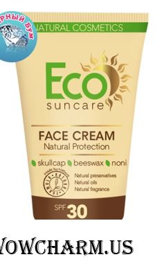 Eco Suncare / Натуральный солнцезащитный крем для лица SPF 30 Серия средства для и после загара