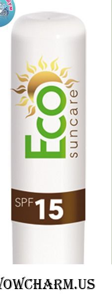 Eco Suncare / Натуральный солнцезащитный бальзам для губ SPF 15 Серия средства для и после загара