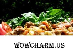 Мясо по-кабардински (сочно, вкусно)
