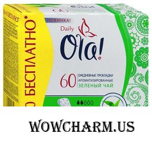 Ola! / Daily Ежедневные прокладки ароматизированные Зеленый чай