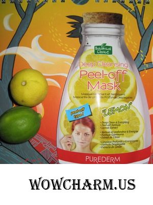 Маска-пилинг «Лимон» Purederm очищает и заряжает свежестью