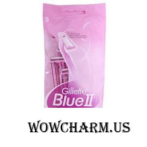 Gillette / Бритва Blue II - 5 одноразовых бритв