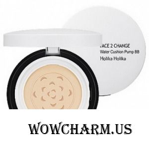 Holika Holika / Тональное средство Face 2 Change Water Cushion Pump BB