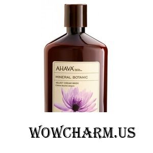 Ahava / Крем для душа Mineral Botanic Velvet Cream Wash Lotus Flower & Chestnut For Sensitive Skin