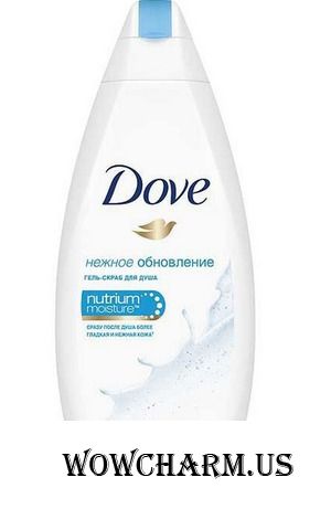 DOVE / Гель-скраб для душа "Нежное обновление"