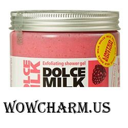 DOLCE MILK / Гель-скраб для душа Exfoliating shower gel Milk raspberry