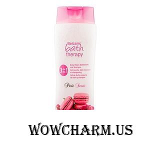 Belcam / Гель для душа, пена для ванны, шампунь для волос-3 в 1 Bath Therapy Paris Sweets Body Wach, Bubble bath and Sampoo 3 in 1 "Rhubarb&Rose"