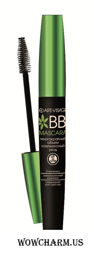 ART-VISAGE / Тушь-сыворотка BB mascara многократный объем комплексный уход