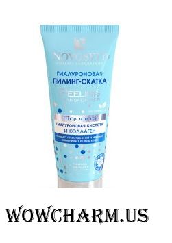Novosvit / Пилинг для лица Гиалуроновая пилинг-скатка Aquanti гиалуроновая кислота и коллаген