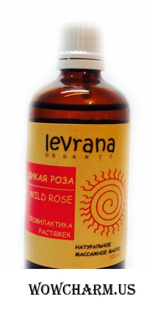 Levrana / Массажное масло против растяжек Дикая Роза