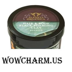 Planeta Organica / Мыло для тела и волос Hair Body Black Foaming Clay Мorocco