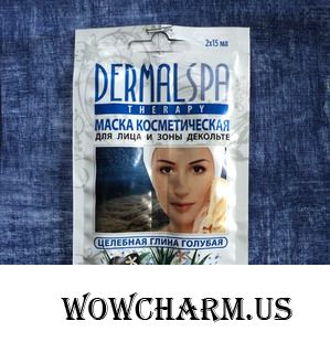 Маска на основе голубой глины DermalSpa – уже готовая, удобная, но с консервантами и отдушками