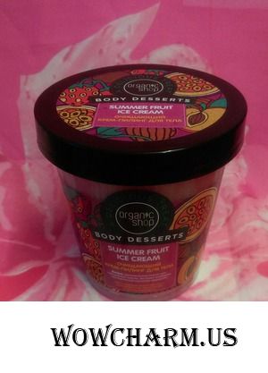 Потрясающий пилинг с летним ароматом и кусочками фруктов от Organic Shop