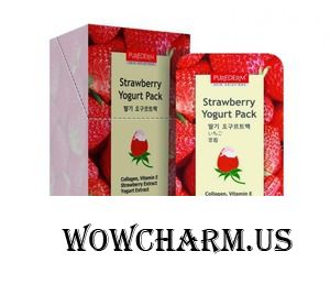 Purederm / Маска для лица Strawberry Yogurt Pack