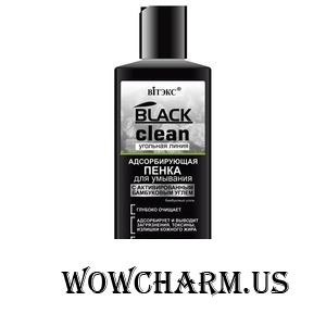 "BIТЭКС" / Black Clean Адсорбирующая пенка для умывания с активированным углем
