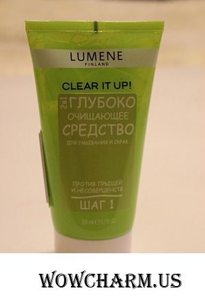 Lumene / Скраб 2 in 1 deep purifying daily scrub & wash / clear it up