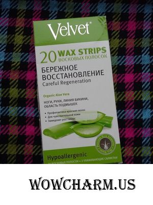 Восковая эпиляция в домашних условиях с полосками Velvet