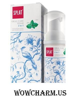 SPLAT / Очищающая пенка "Oral Care Foam" для зубов и десен 2 в 1 с ароматом мяты