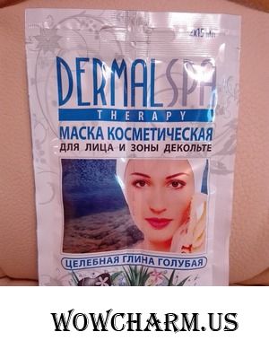 Голубая глина для лица от Dermal Spa