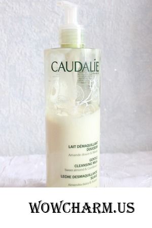 Качественное снятие макияжа с мягким очищающим молочком от Caudalie