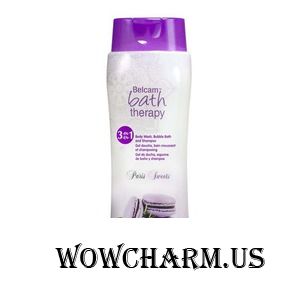 Belcam / Гель для душа, пена для ванны, шампунь Bath Therapy Paris Sweets Body Wach, Bubble bath and Sampoo 3 in 1 Blueberry&Lavender