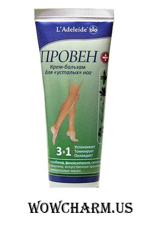 L'Adeleide / Провен+ Крем-бальзам для "усталых" ног с экстрактами конского каштана, гинко билоба, хвоща полевого