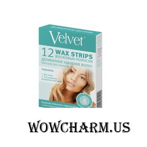 Velvet / Восковые полоски для лица «Деликатное удаление волос»
