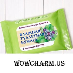 "Экко плюс" / Влажная туалетная бумага (Лопух)