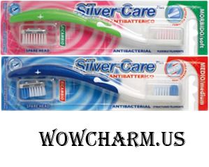 Silver Care / зубная щетка «Дельфин» с запасной сменной головкой