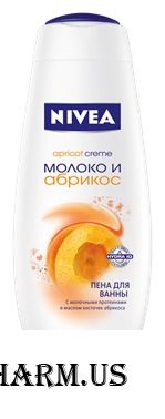NIVEA / Пена для ванны Молоко и абрикос