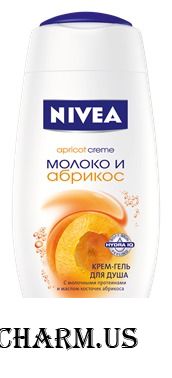NIVEA / Крем-гель для душа Молоко и абрикос
