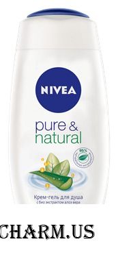 NIVEA / Крем-гель для душа PURE&NATURAL