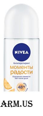 NIVEA / Дезодорант-антиперспирант Моменты радости ролик 50 мл
