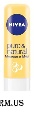 NIVEA / Бальзам для губ Молоко и мед