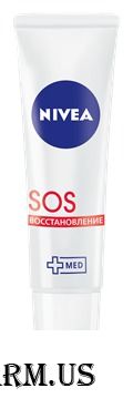 NIVEA / Бальзам для губ SOS восстановление