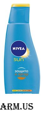 NIVEA / Солнцезащитный лосьон Защита и загар