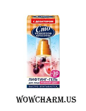 "Сто рецептов красоты" / Лифтинг-гель для лица "Ровный цвет"