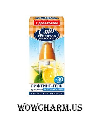 "Сто рецептов красоты" / Лифтинг-гель для лица "Матирующий"
