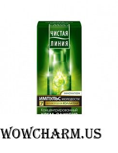 "Чистая линия" / Концентрированный крем-эликсир для лица, шеи и декольте Импульс Молодости